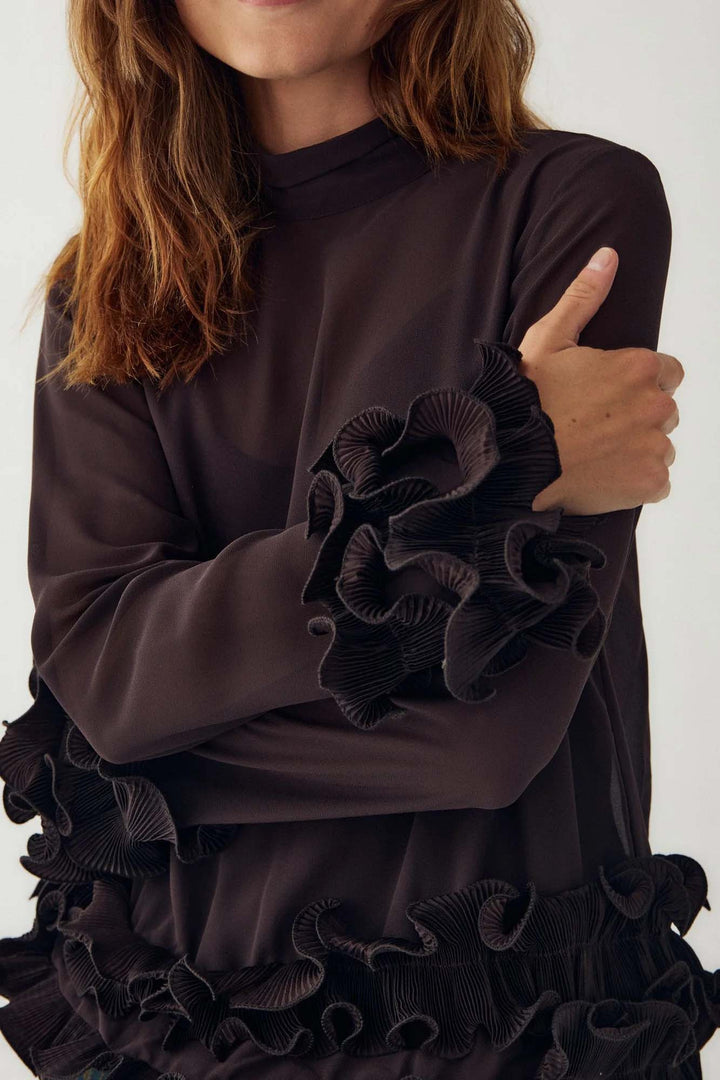 Latanietta Blouse - Brown