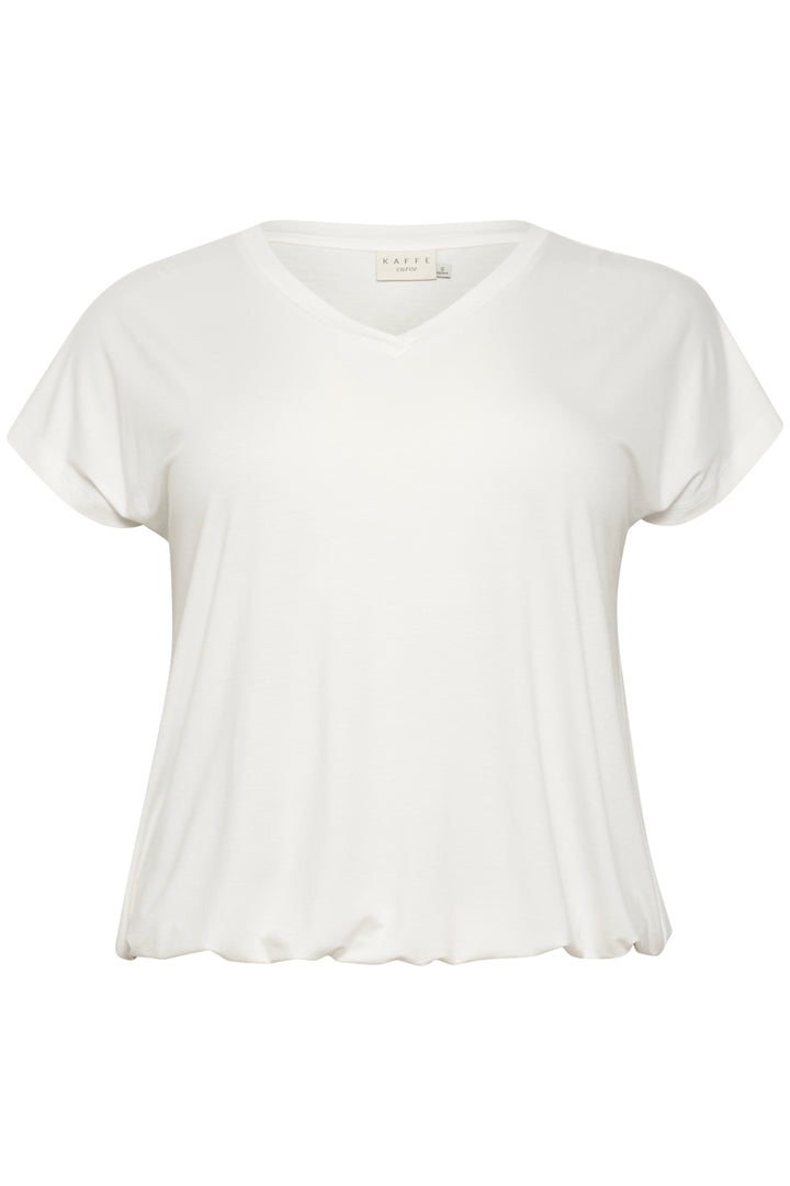 KCjena V-neck T-Shirt - Chalk