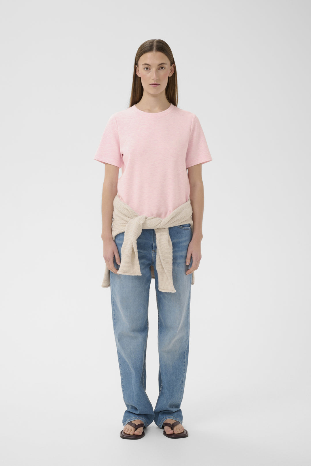 Vincent Melange Karmen T-Shirt - Candy Pink Melange