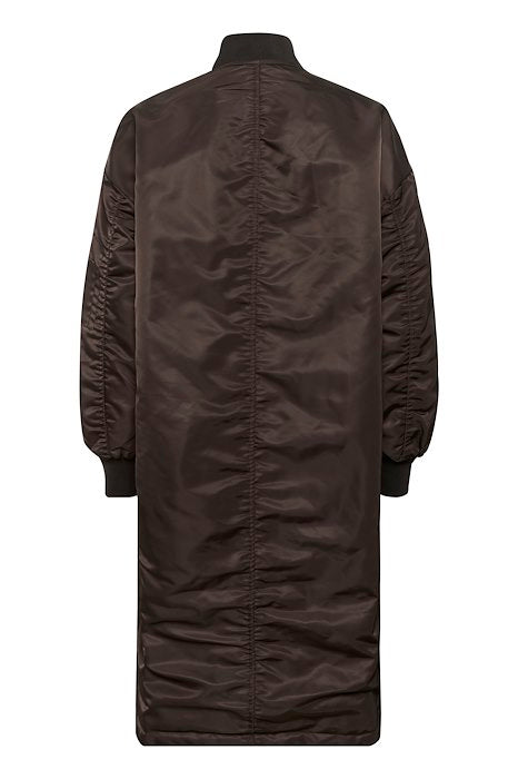 Helga Reversable Long Jacket - Espresso