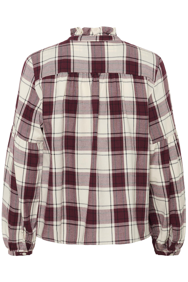 Samilla Shirt - Tawny Port Check