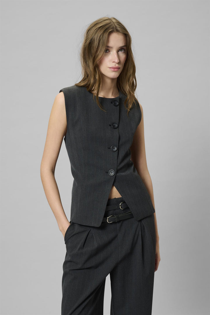 Luna Waistcoat - Asphalt