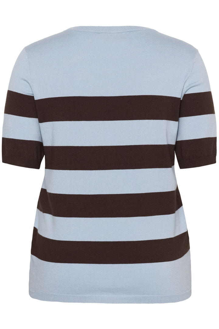 KClizzy Striped Pullover - Blue fog / Brown Wide Stripe