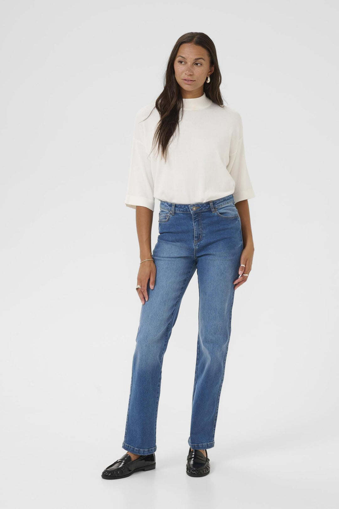KAmaris Reg Fit Jeans - Medium blue denim