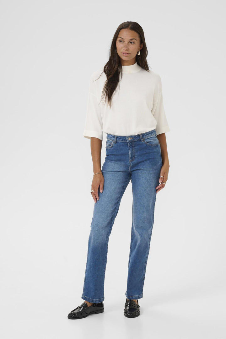 KAmaris Reg Fit Jeans - Medium blue denim