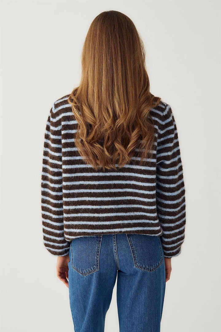 Mertice knit Cardigan - Brown