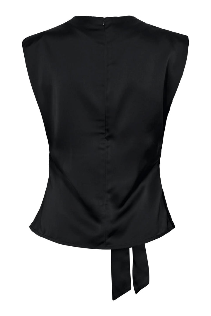SafiraCC Pleat Top - Black