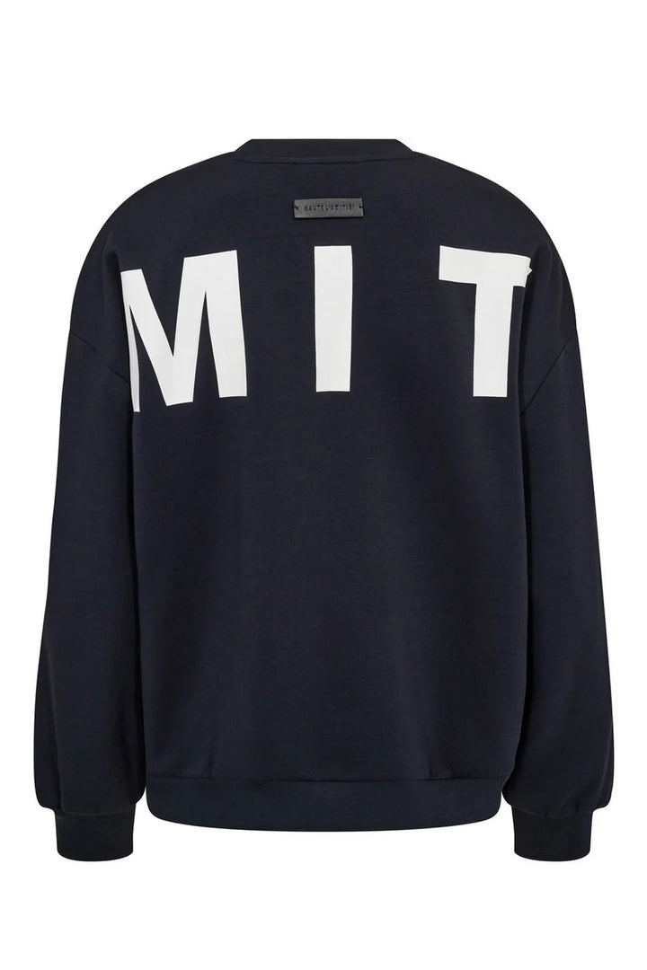 Maxi Split Logo Sweat - Navy