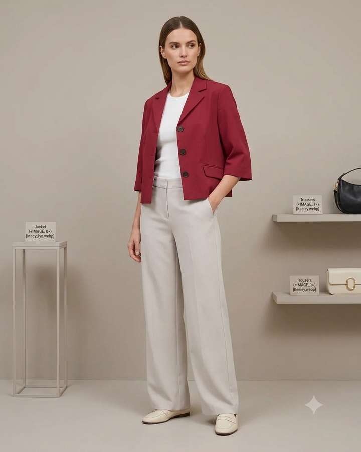 Keeley Edelmira Blazer - Rhubarb