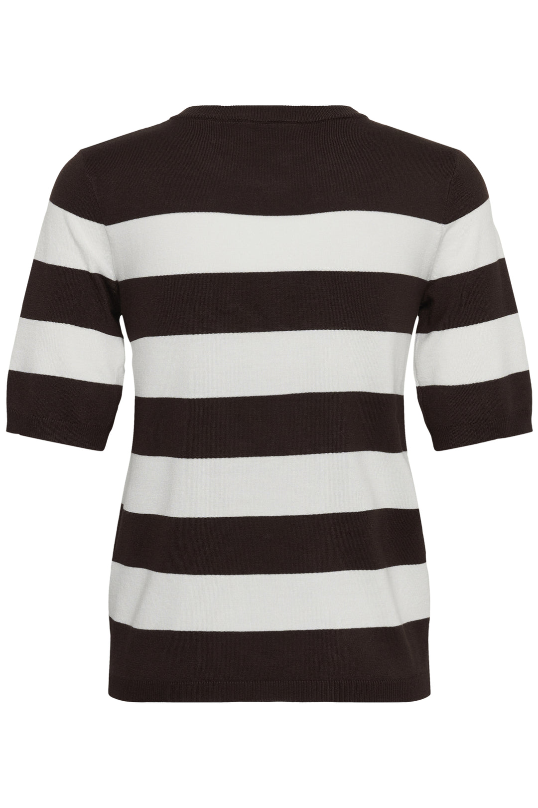 KAlizza Striped Knit - Coffee Bean/Chalk Wide Stripe