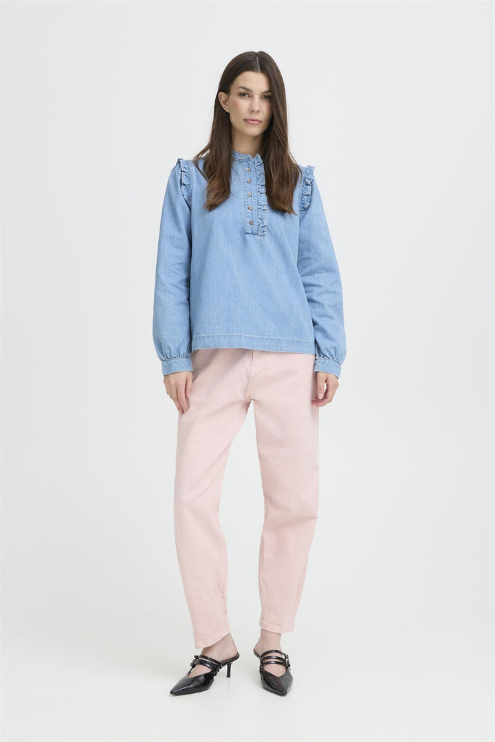 PZMALIA SHIRT - Light Blue Denim