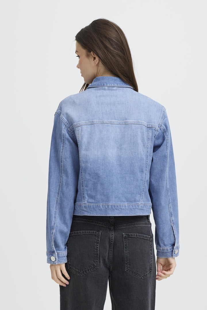 PZANNI JACKET - Medium blue denim