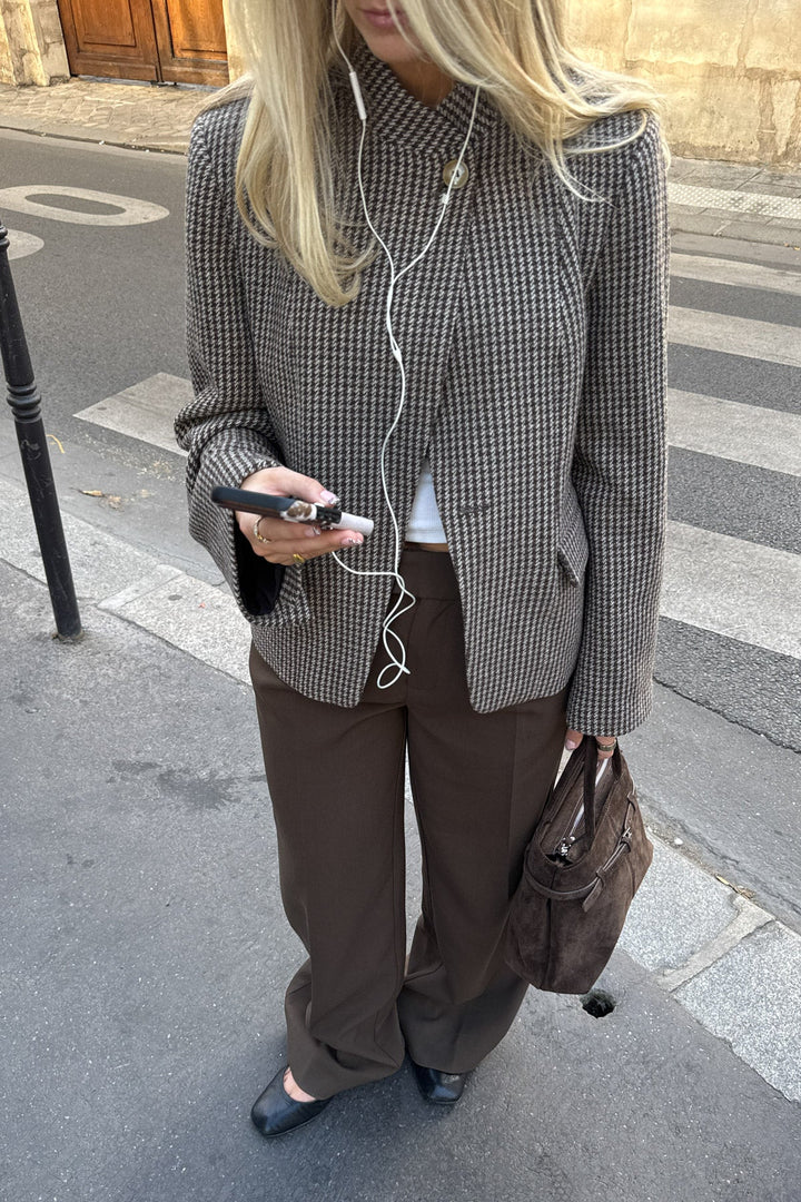 Monique Blazer - Brown Check