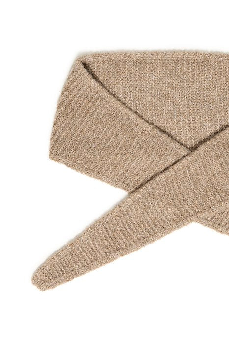 BYVILKO NARROW SCARF - Walnut Melange