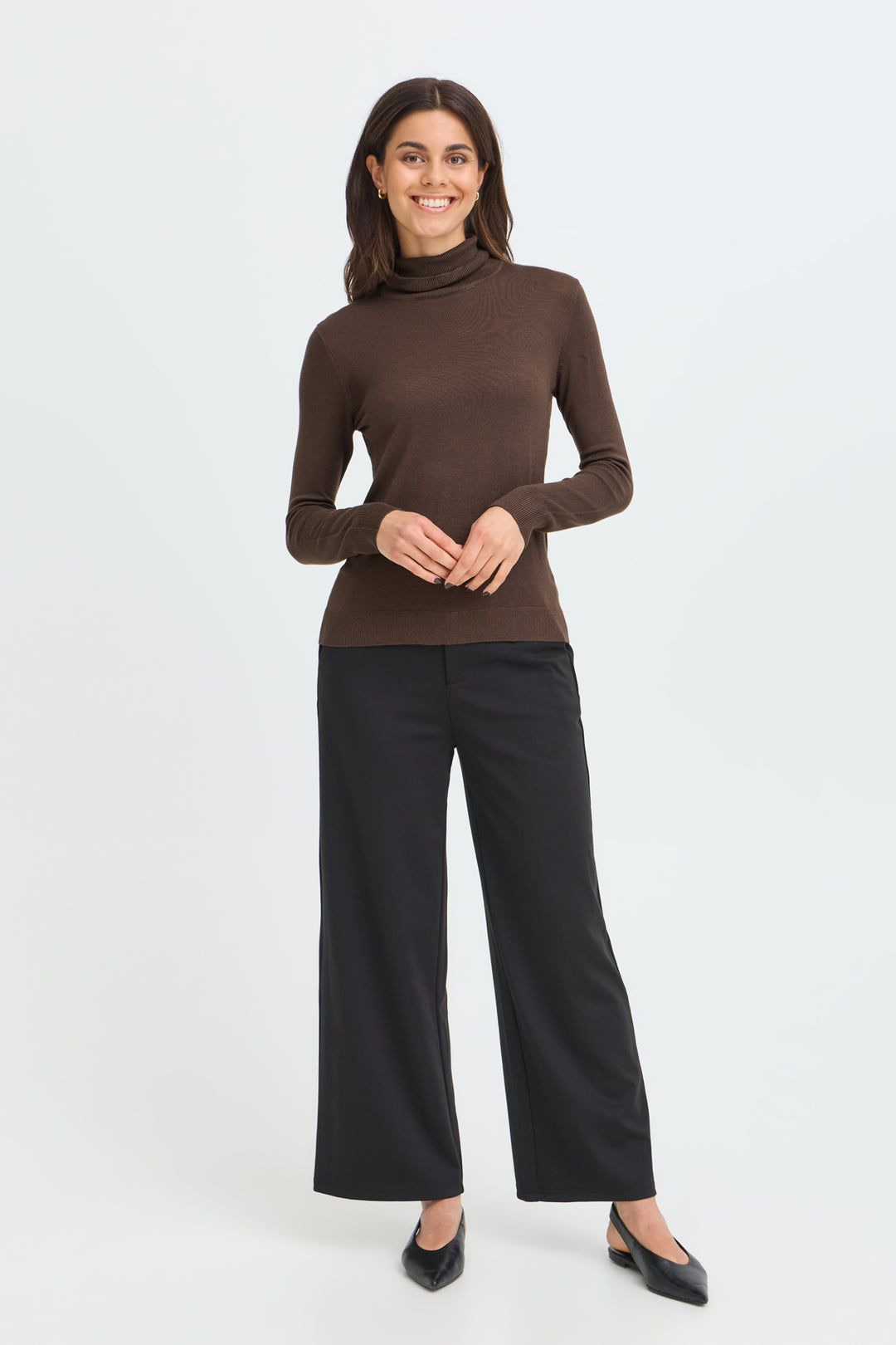 FRMARY Knit Polo - Hot fudge