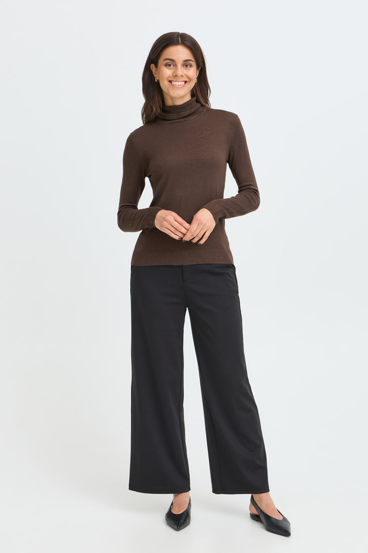 FRMARY Knit Polo - Hot fudge