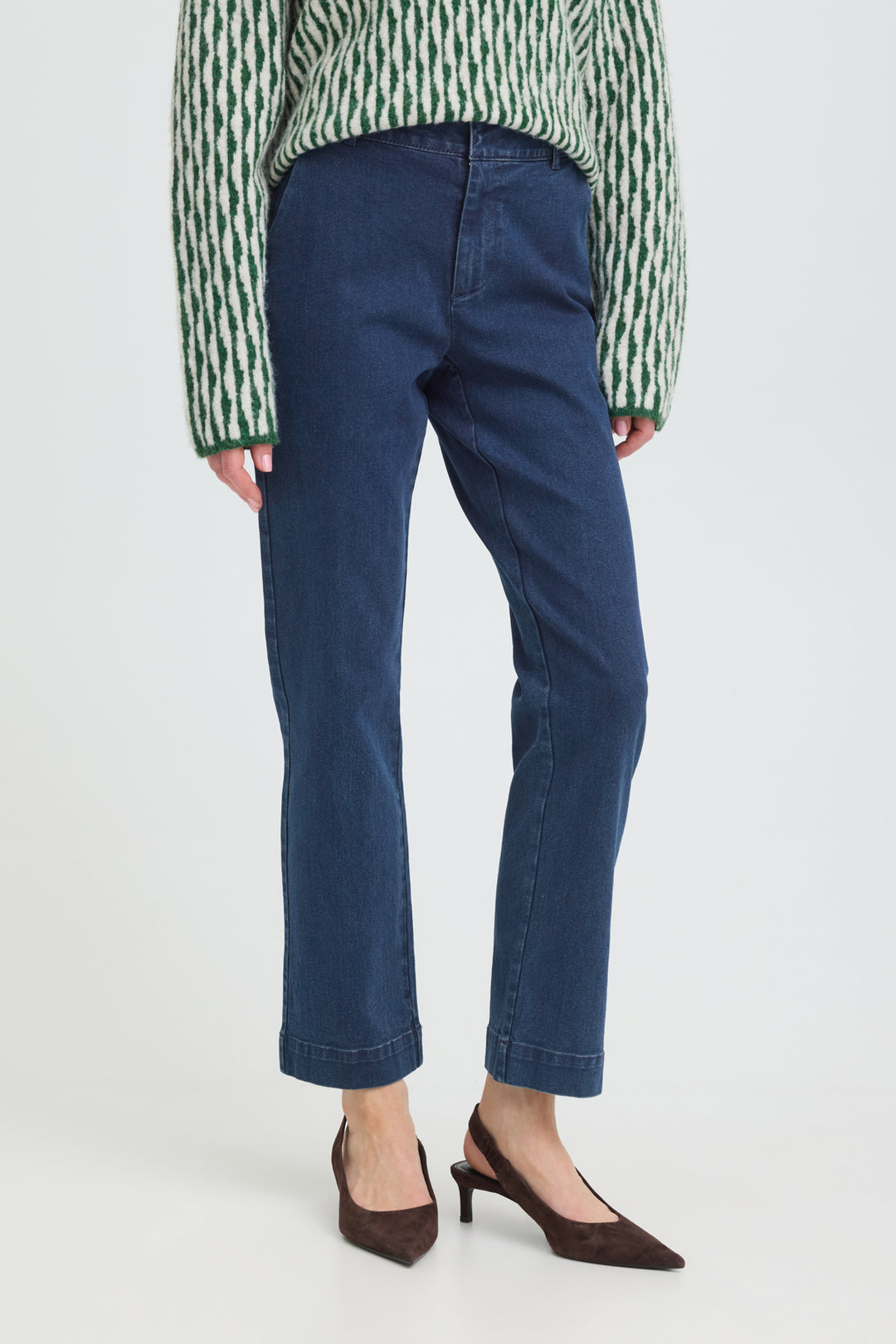 BYKAFKA DIXI STRAIGHT JEANS - Mid Blue Denim