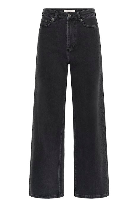 JUNA AALIA JEANS - DARK GREY WASH DENIM