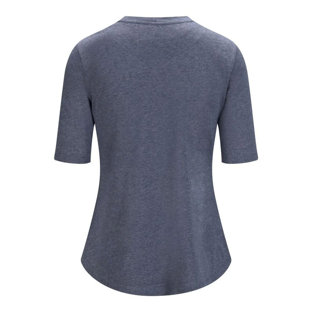 Karina Linen Tee - Blue Denim