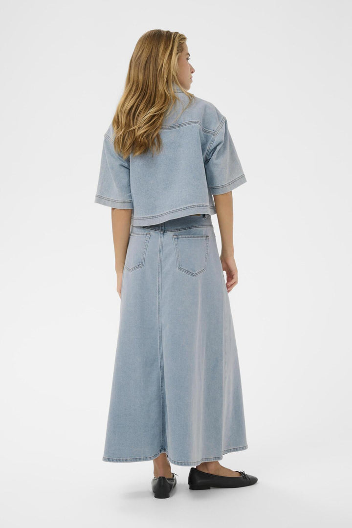 KAminna Denim Shirt - Light Blue Washed Denim