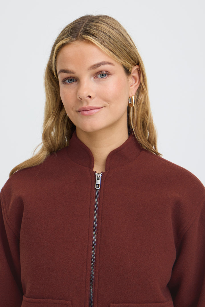 FRJOA Jacket - Rum Raisin Melange