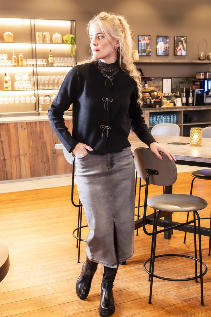 KAsinem Skirt - Medium Grey Denim