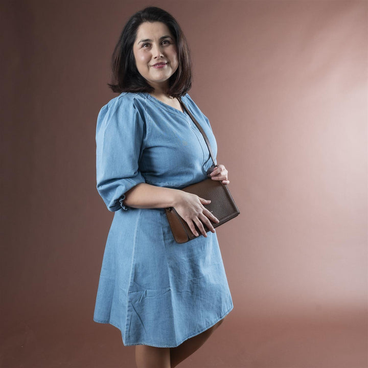 PZMALIA Denim Dress - Light Blue Denim