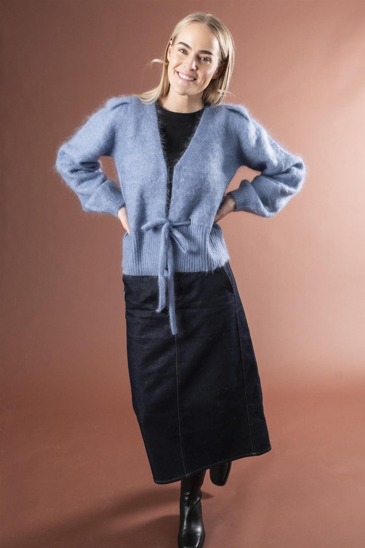 Malin Chunky Cardigan - Denim Blue