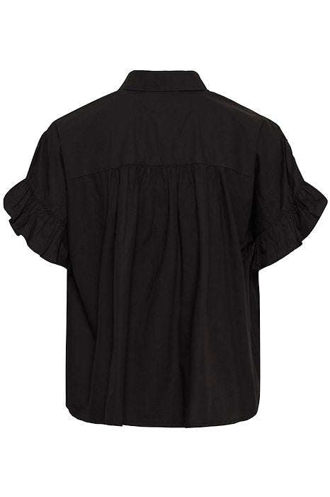 KAverdina Flouncce Shirt - Black Deep