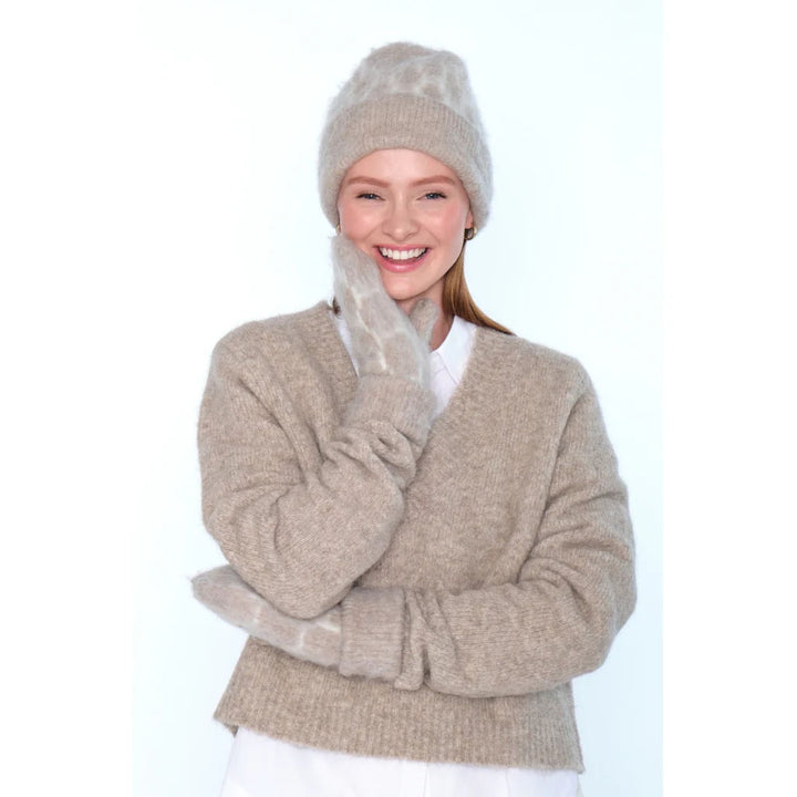 Gera Mittens - Light Brown Melange
