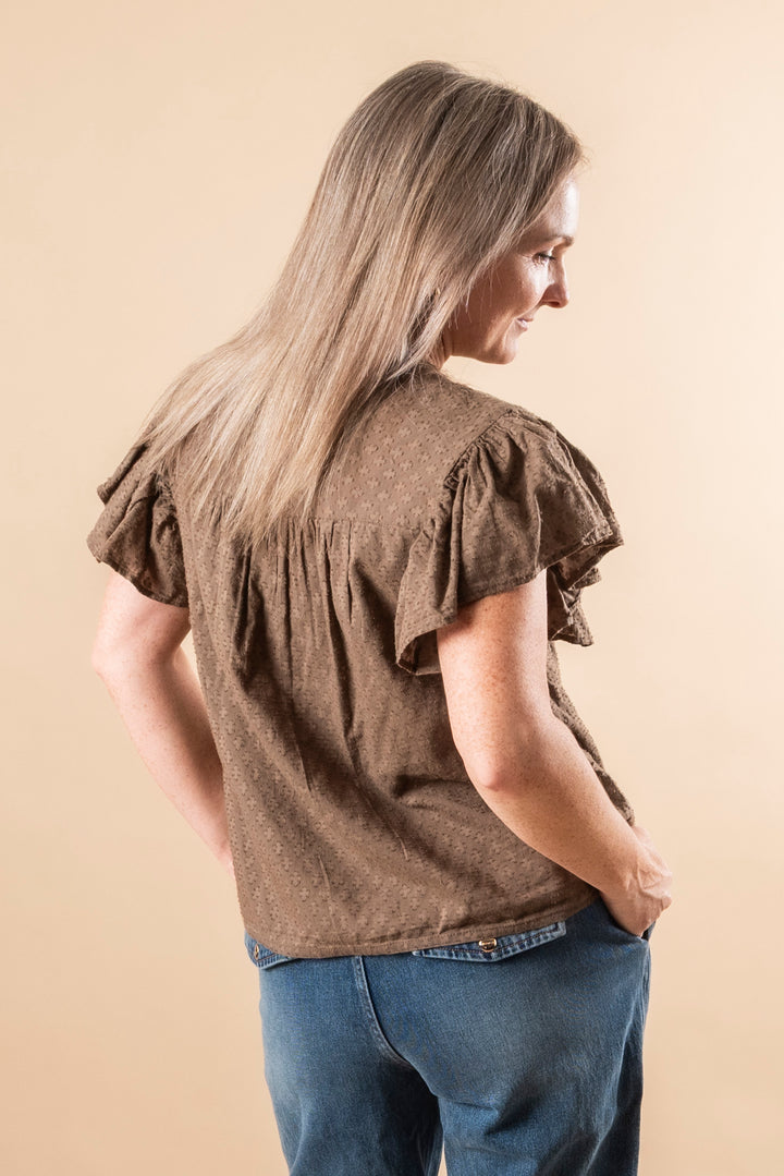Loulou Blouse - Taupe