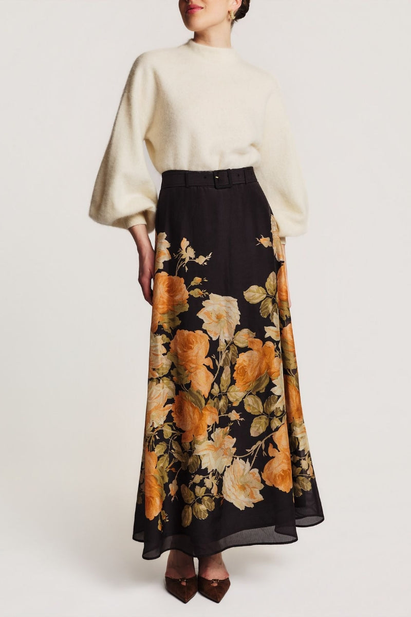 Organza Skirt - Midnight Field