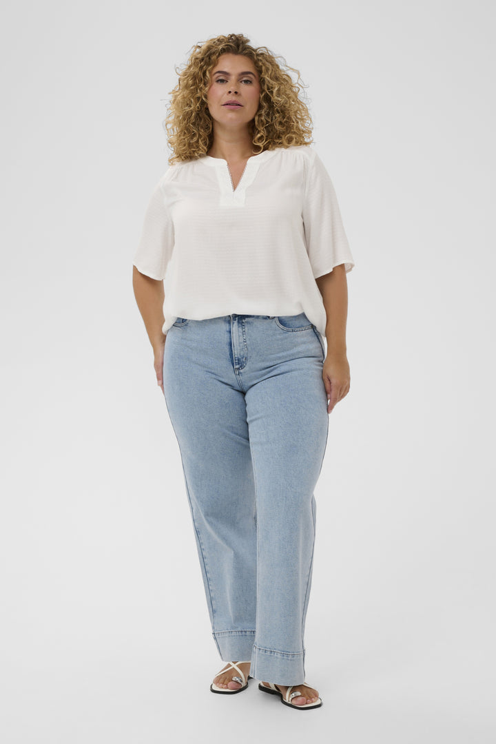 KCmina Lace Blouse - Chalk