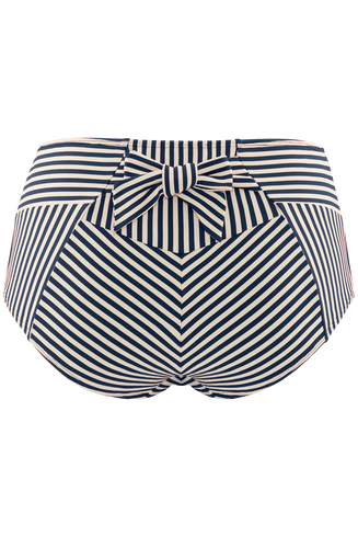 Holi Vintage High Waist Brief - Navy stripe