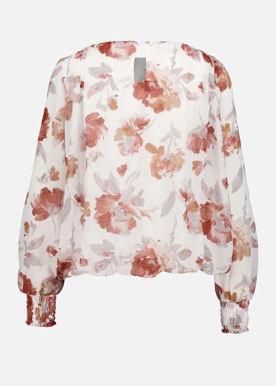 Marita Garcia Blouse - Offw/Bordeaux