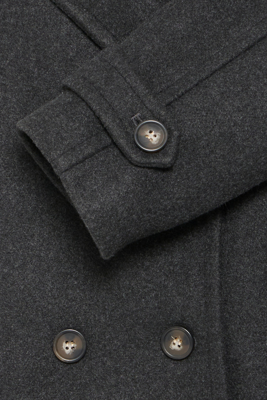 BYCILIA CABAN JACKET - Black melange