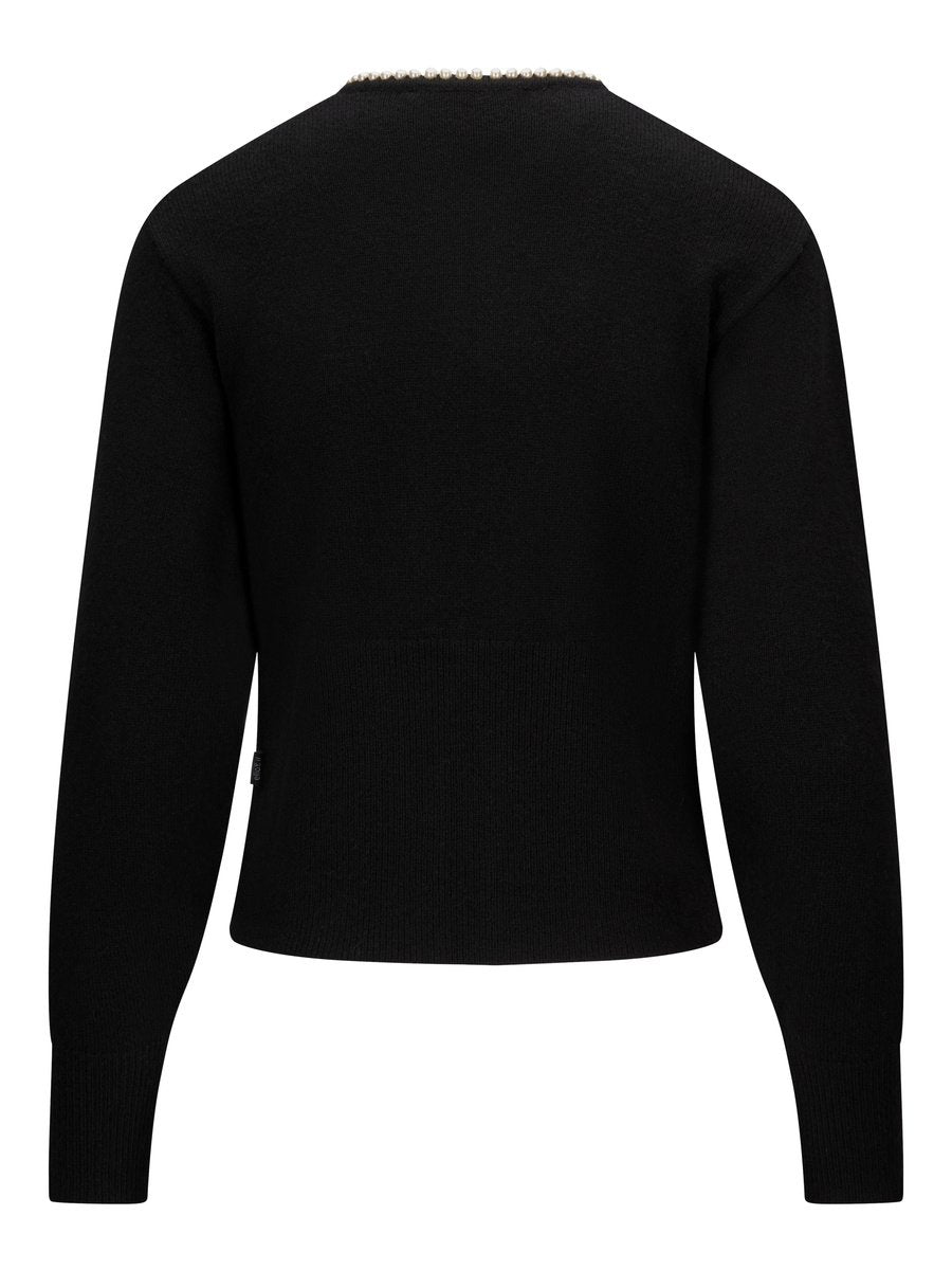 Mika Merino Cardigan - Black