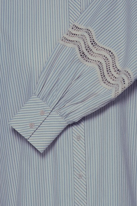 FRYARA Shirt - BLUE BLIZZARD STRIPE