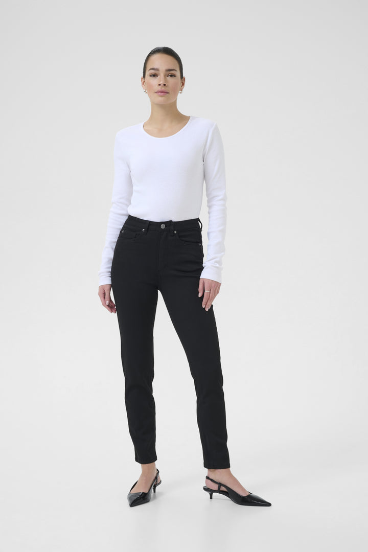KAwillow HighWaist Slim Fit Jeans - Black deep