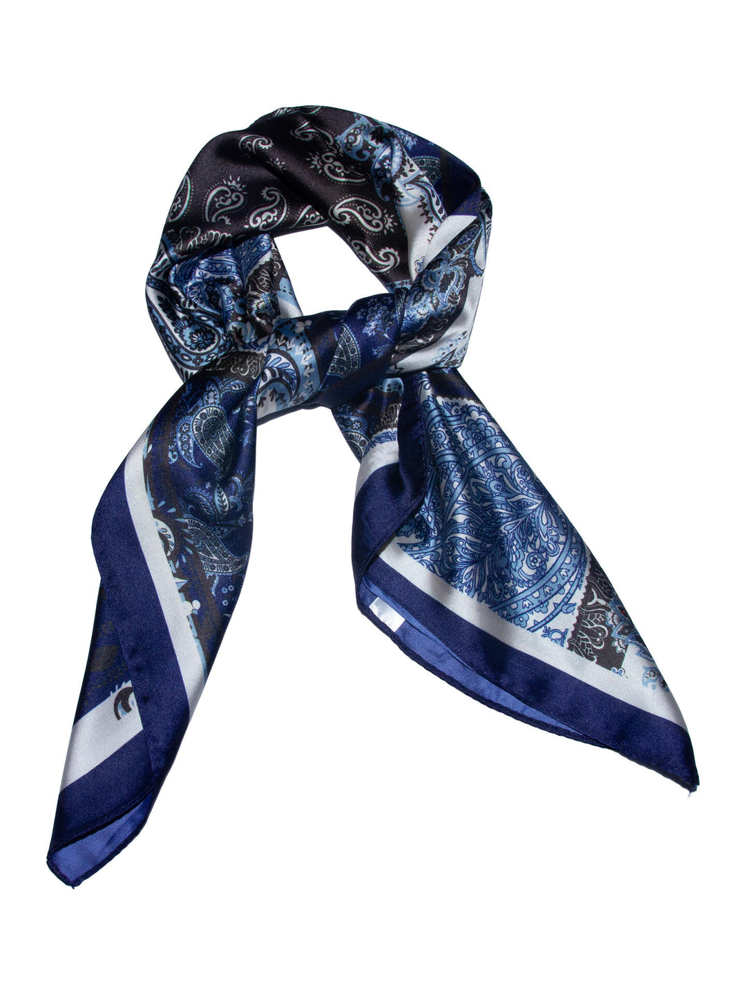 Skjerf Klassisk Paisley - Navy