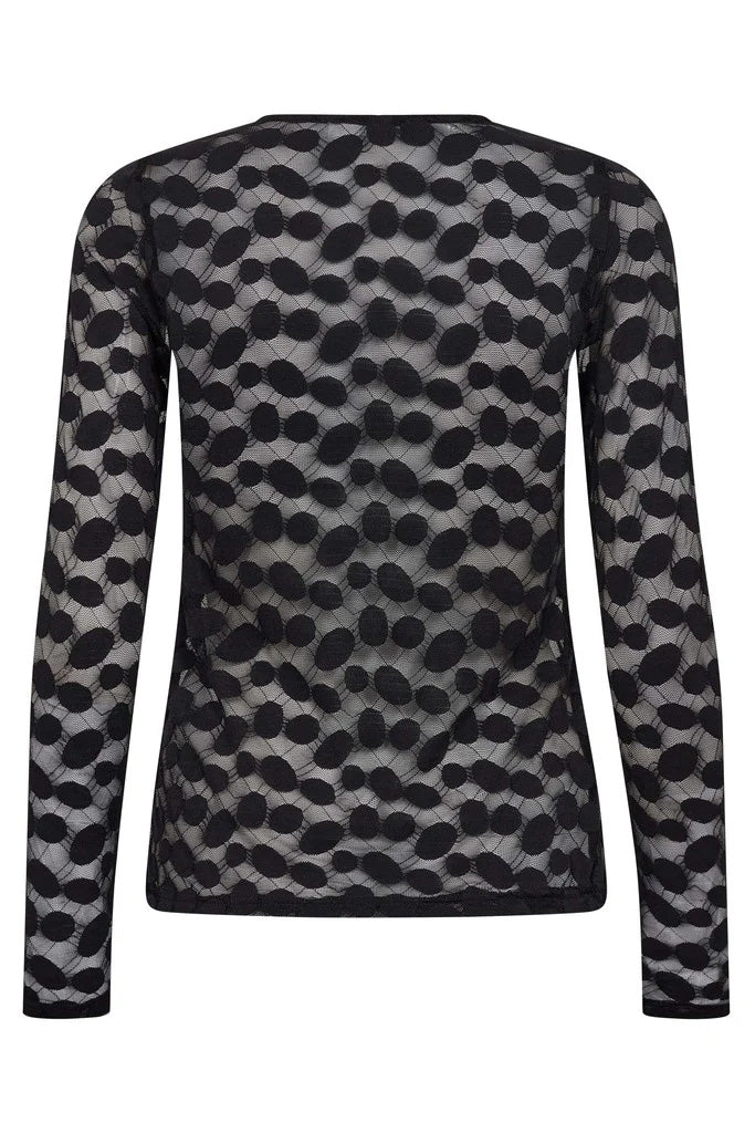 PenolaCC O-neck Blouse - Black