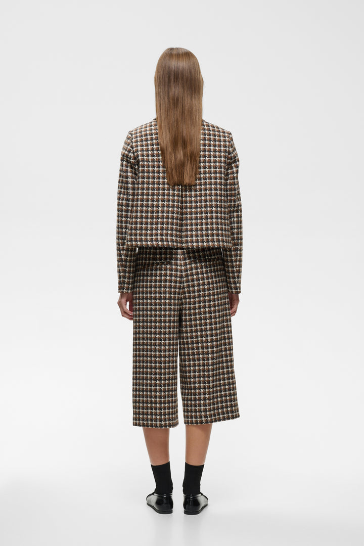 CARSONNE JACKET - BLACK/ BROWN