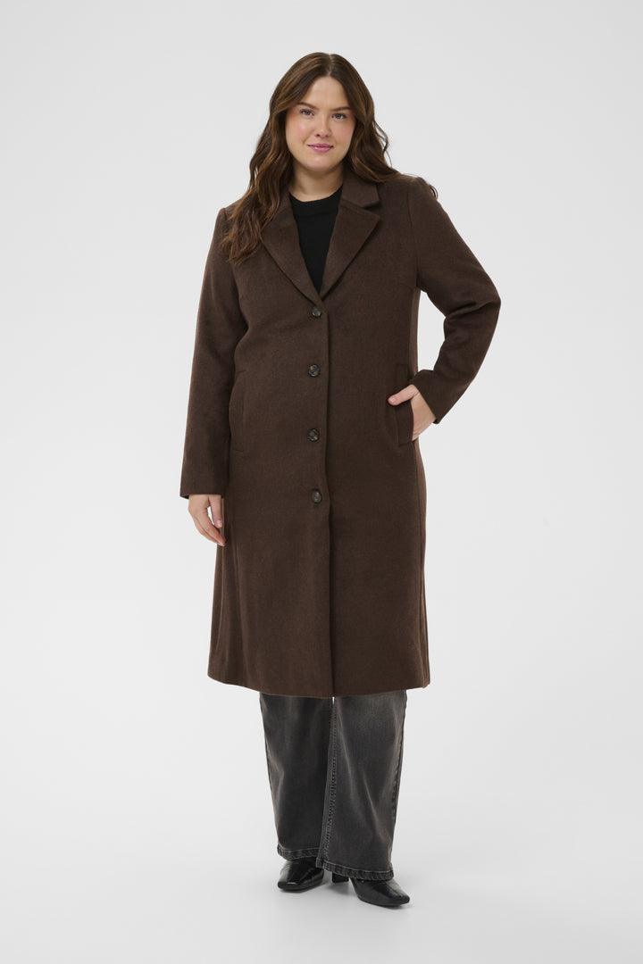 KCminna Blazer Coat - Coffee Bean