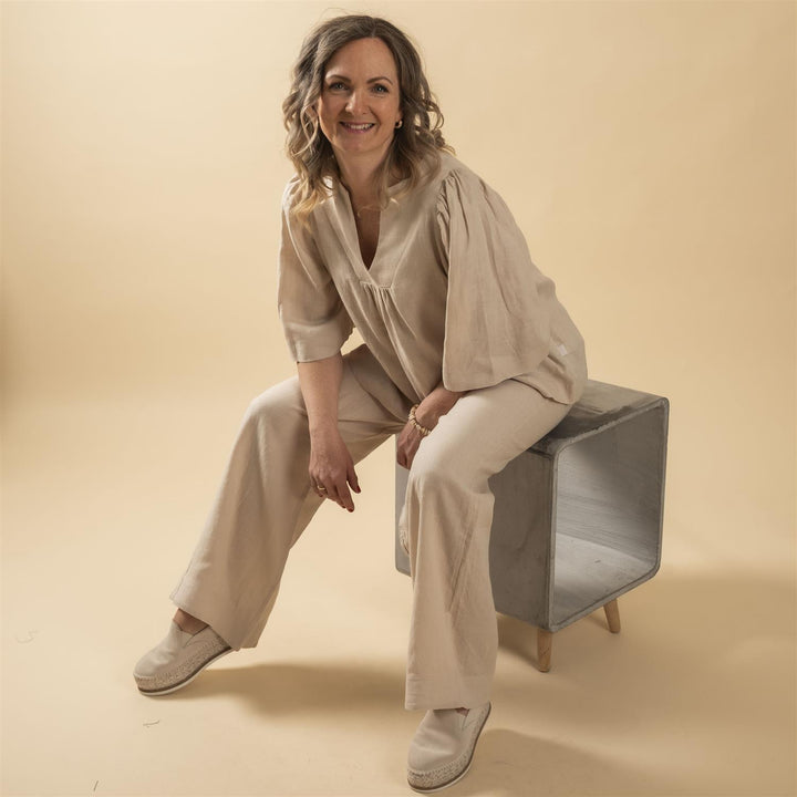 Immi Linen Pants - Beige