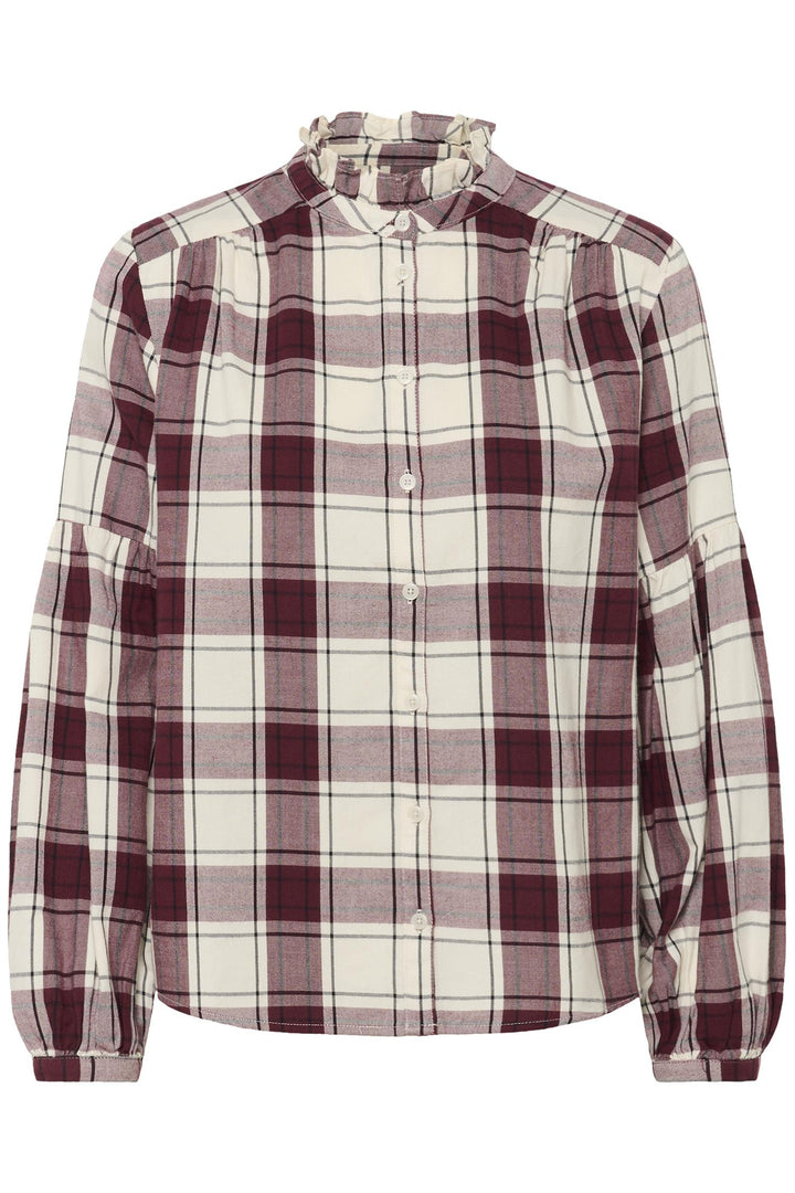 Samilla Shirt - Tawny Port Check