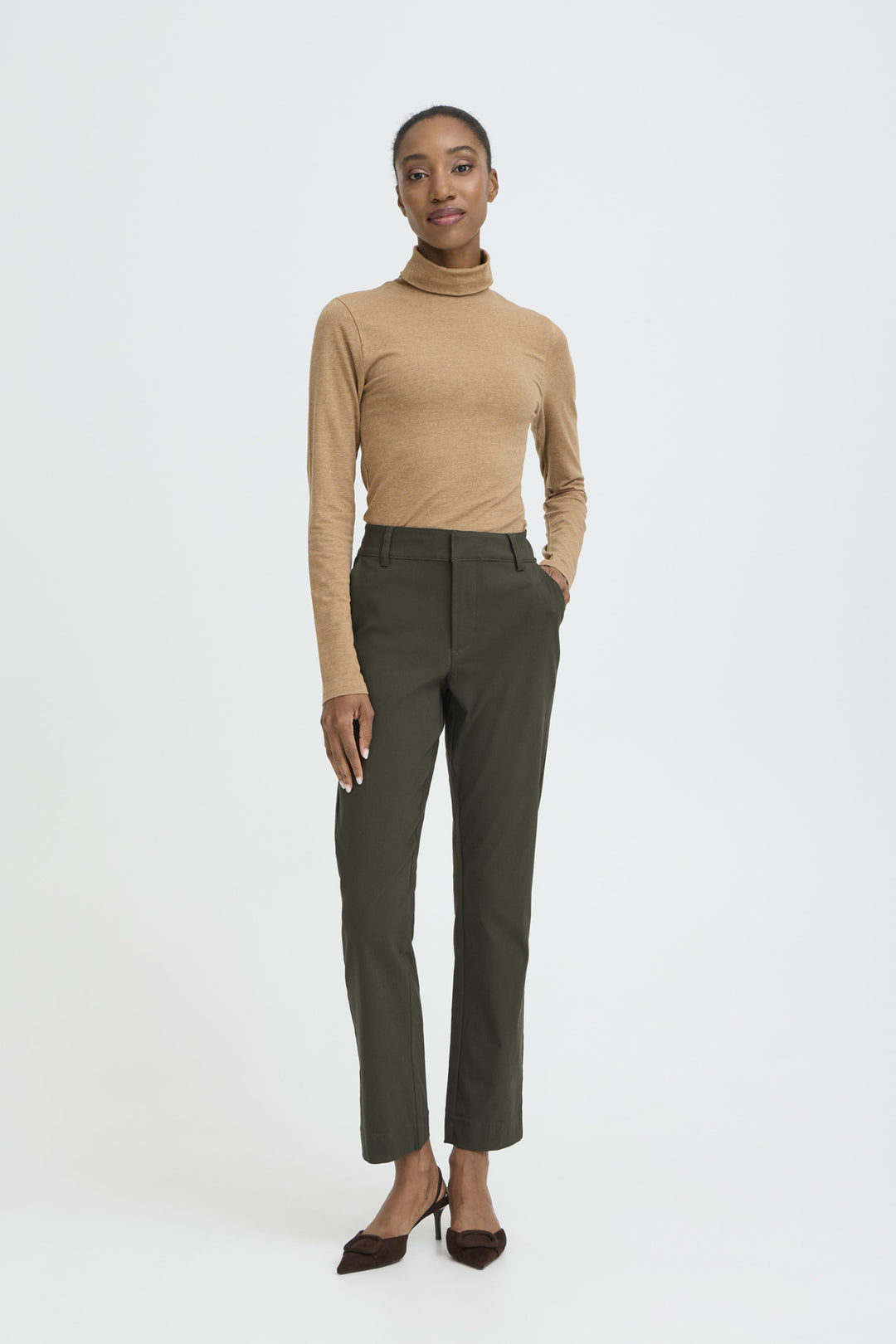 BYDIXI STRAIGHT PANTS - Rosin