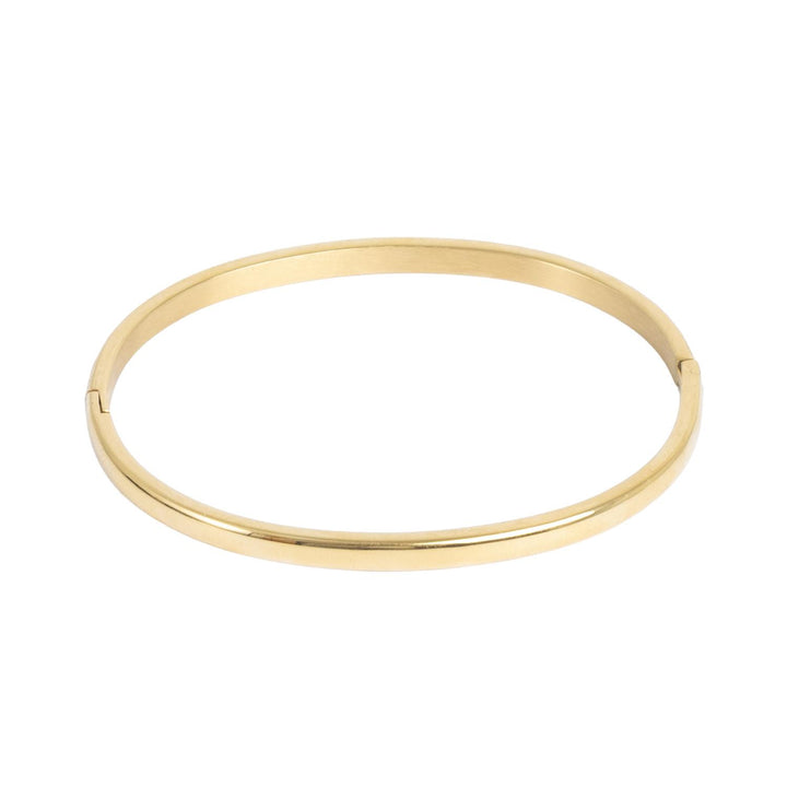 Eclipse Bangle Bracelet by Tone Damli - Gold/Steel
