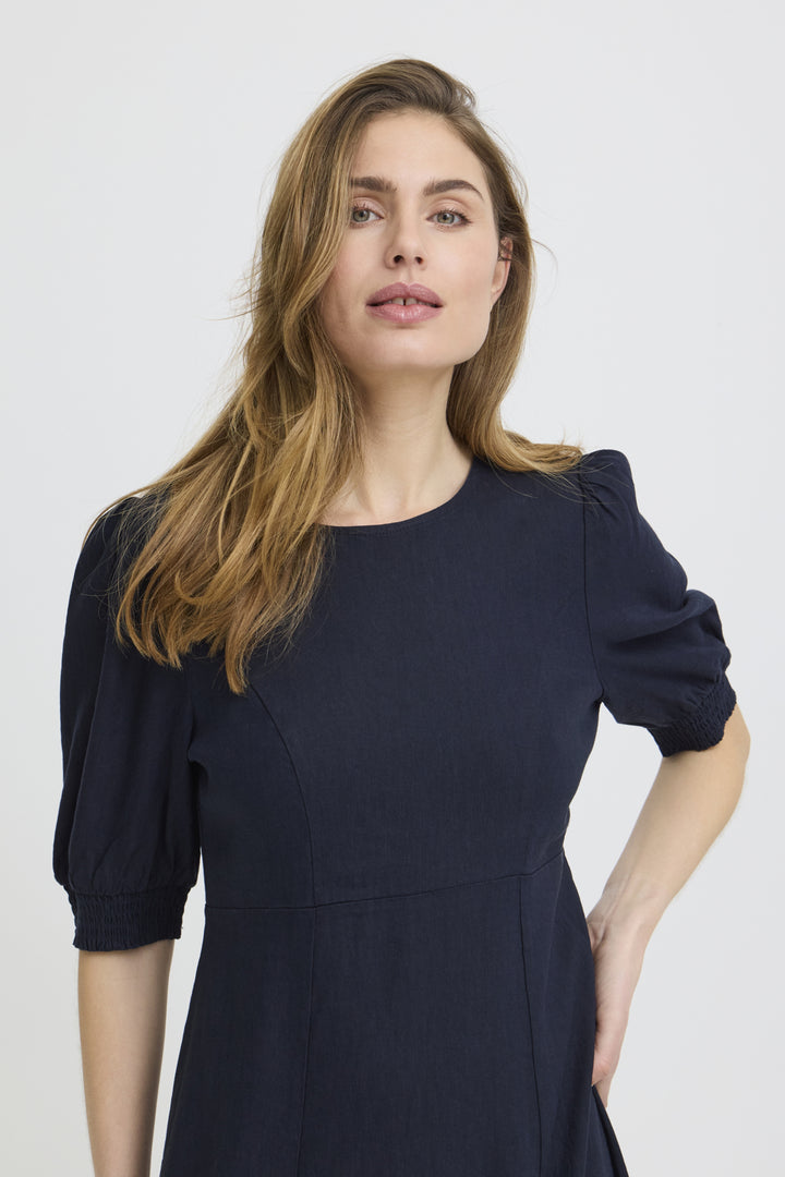 PZLUCA LONG DRESS - Dark Sapphire