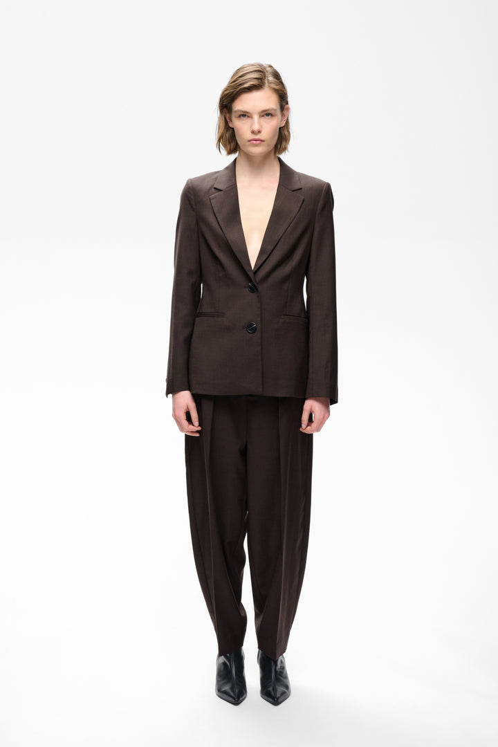 CADIE MEL CORE BLAZER - Chocolate Brown Melange