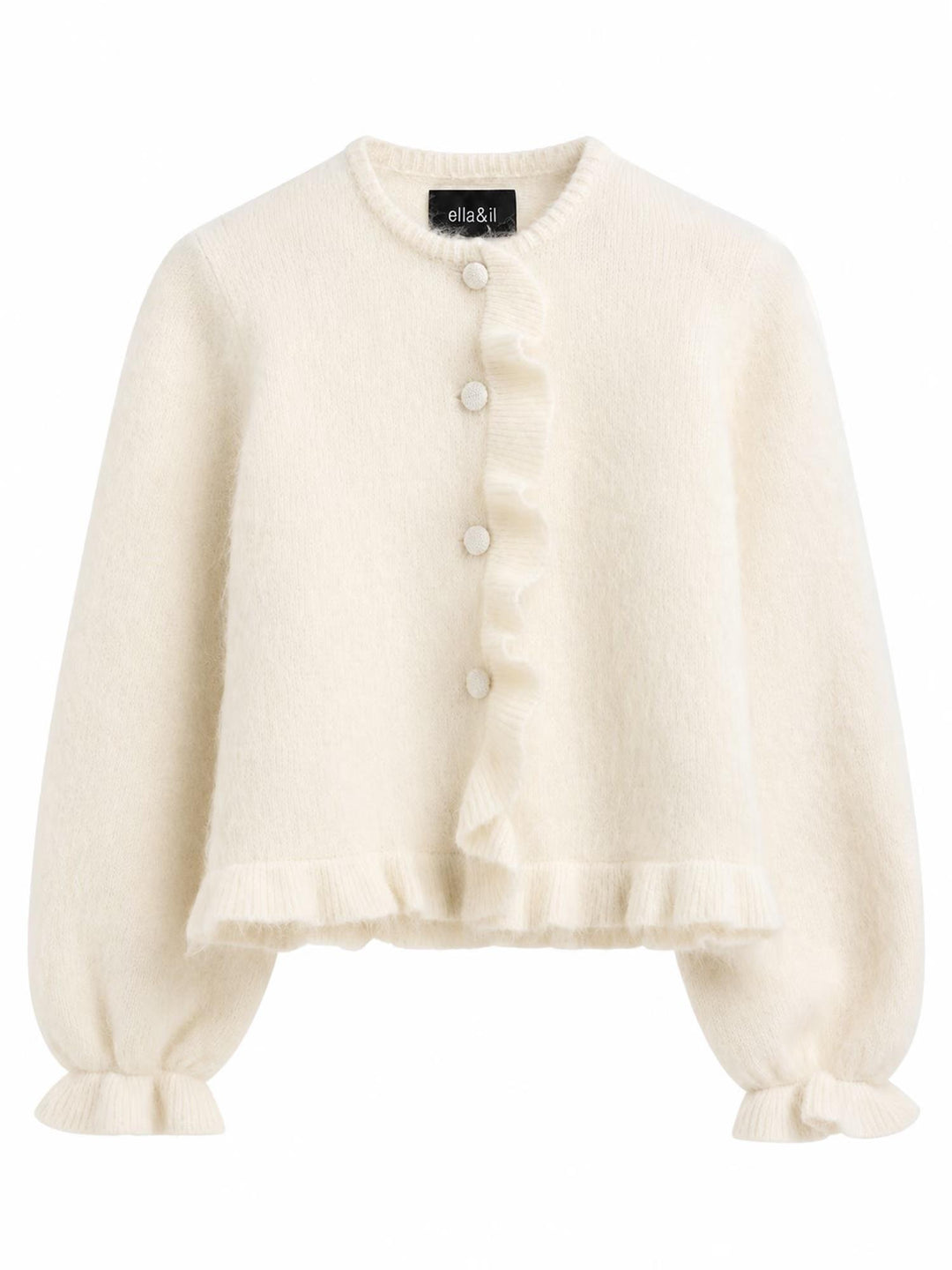 Ana Chunky Cardigan - Bright White